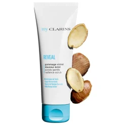 my CLARINS REVEAL purple gentle radiance scrub
